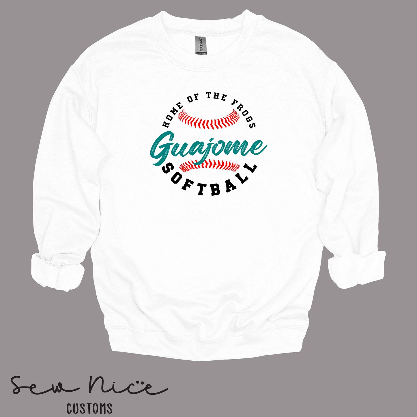 Guajome Circle Softball- Unisex Adult/Youth Crewneck