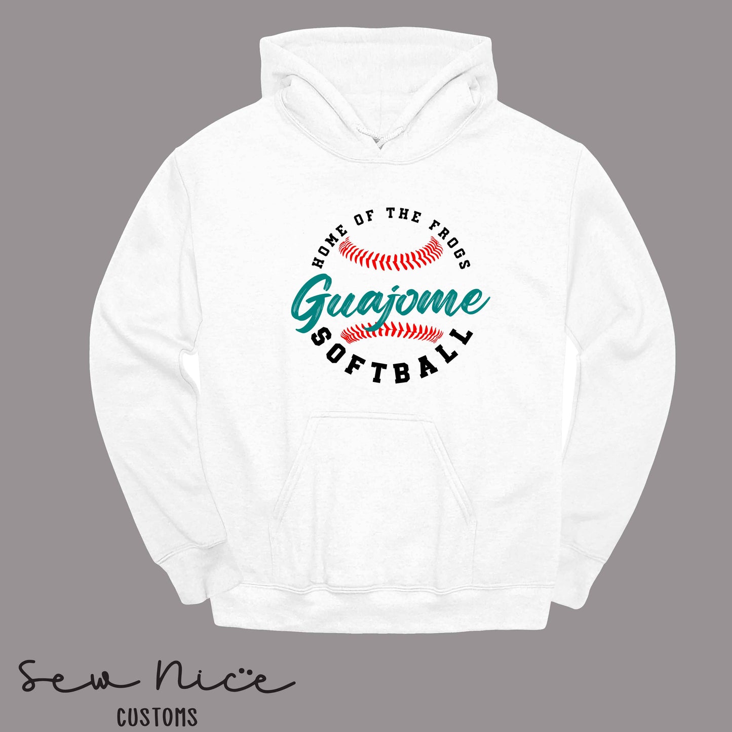 Guajome Circle Softball- Unisex Adult/Youth Hoodie