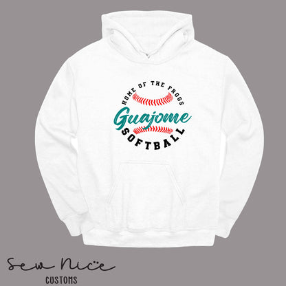 Guajome Circle Softball- Unisex Adult/Youth Hoodie