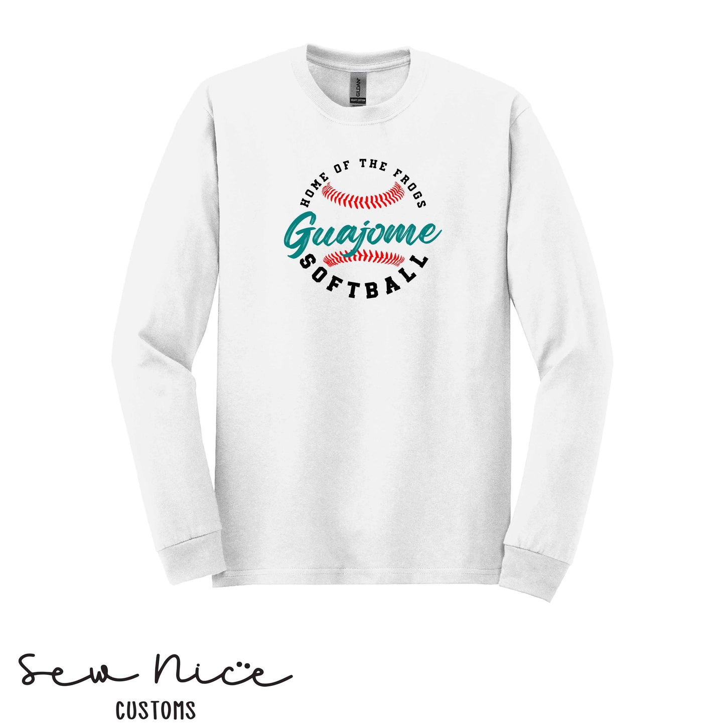 Guajome Circle Softball- Unisex Adult/Youth Long Sleeve Shirt