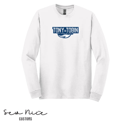 Tony Tobin Traditional Logo-Unisex Adult Long Sleeve Shirt
