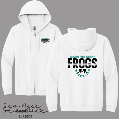 Guajome Stripe Wrestling Design- Unisex Adult/Youth Full Zip Up Hoodie