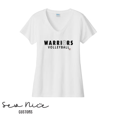 Warriors Ball Volleyball- Ladies V-Neck Shirt