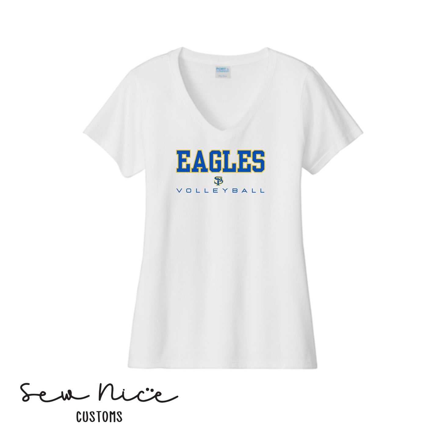SP Eagles Volleyball Ladies V-Neck Shirt