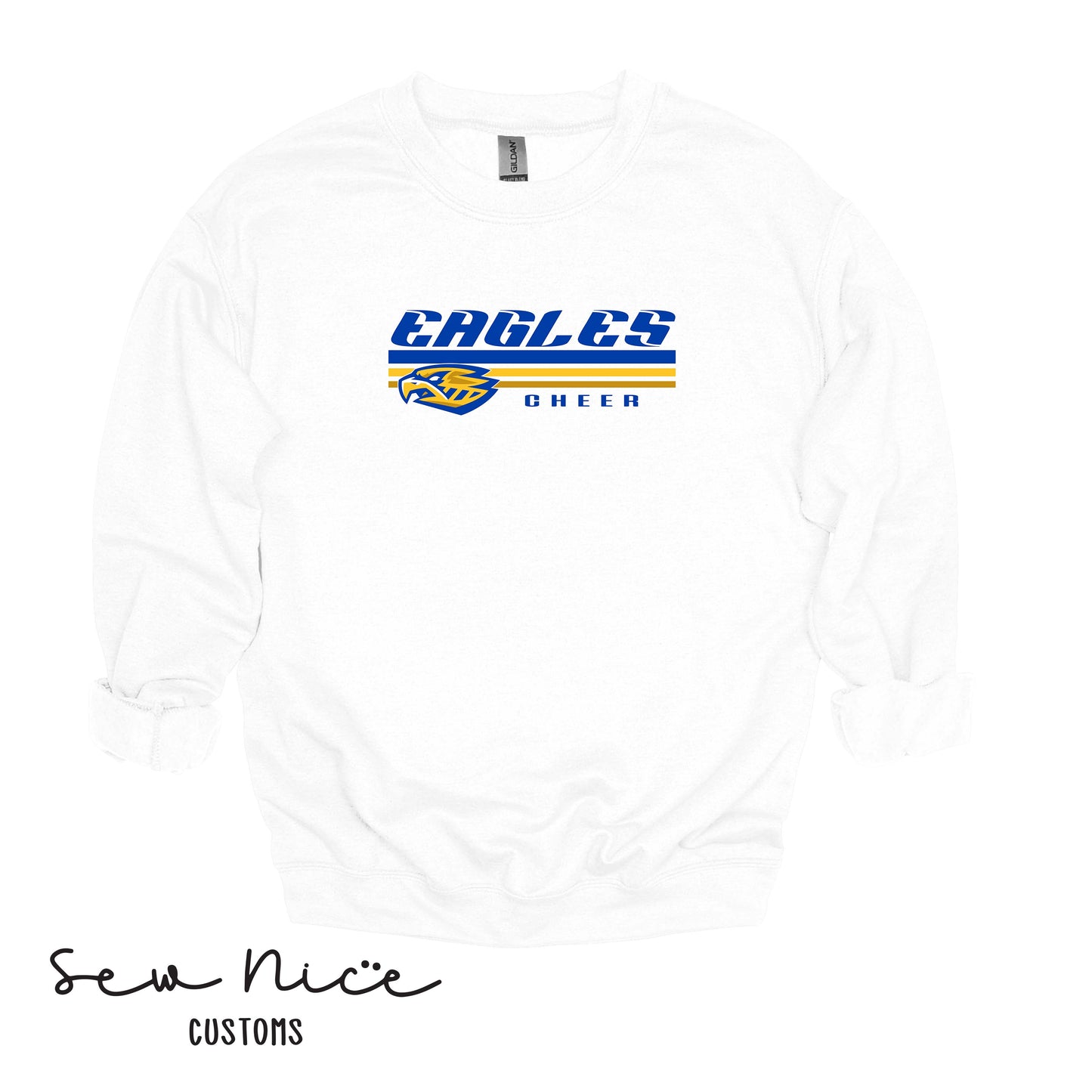 SP Eagles Lines Cheer- Unisex Adult/Youth Crewneck Sweatshirt