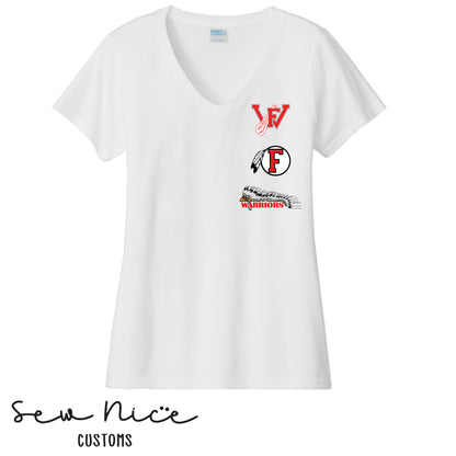 FHS Logos-Women's V-Neck Shirt