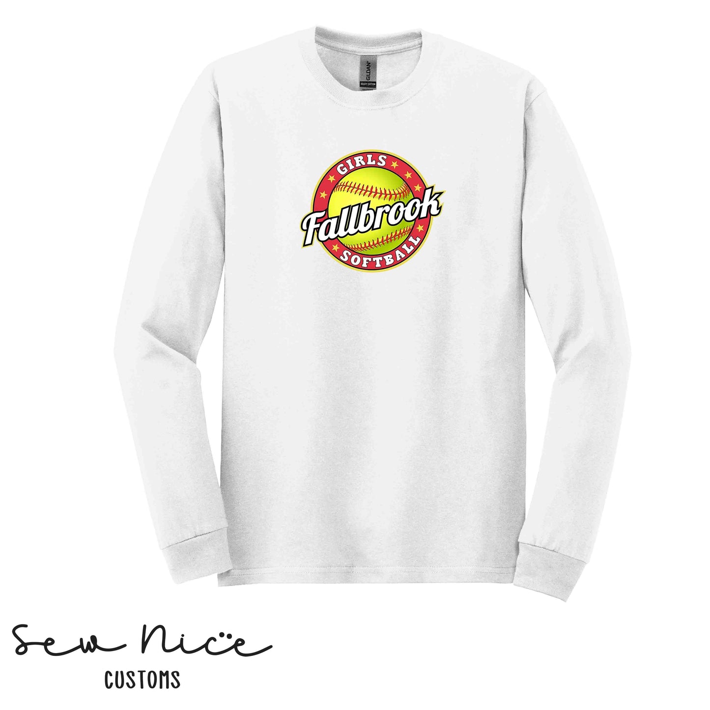 Fallbrook Girls Softball Logo- Unisex Long Sleeve Shirt