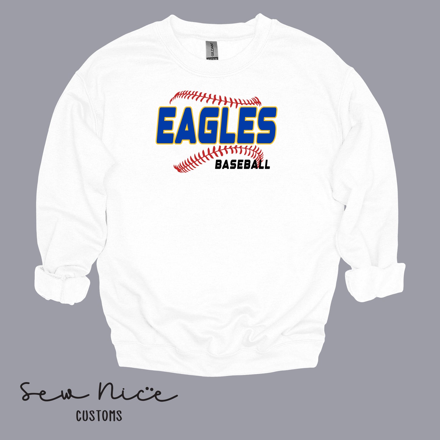 EAGLES Seam Design- Unisex Adult/Youth Crewneck Sweatshirt