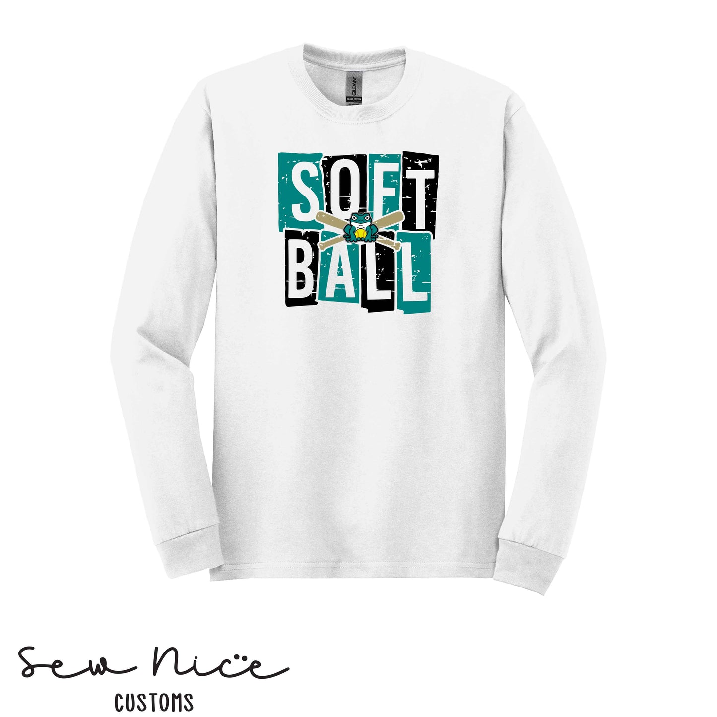Guajome Block Softball- Unisex Adult/Youth Long Sleeve Shirt