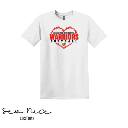 FHS Warriors Seam Heart- Unisex Adult/Youth T-Shirt