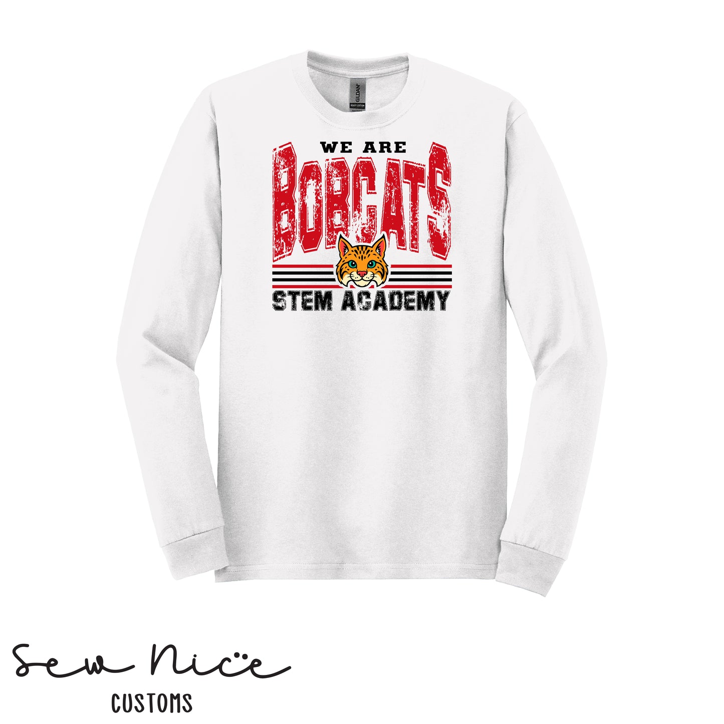 STEM-We Are Bobcats-Unisex Adult/Youth Long Sleeve Shirt