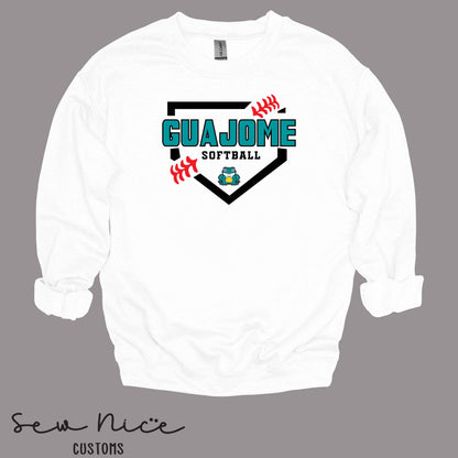 Guajome Softball Plate- Unisex Adult/Youth Crewneck