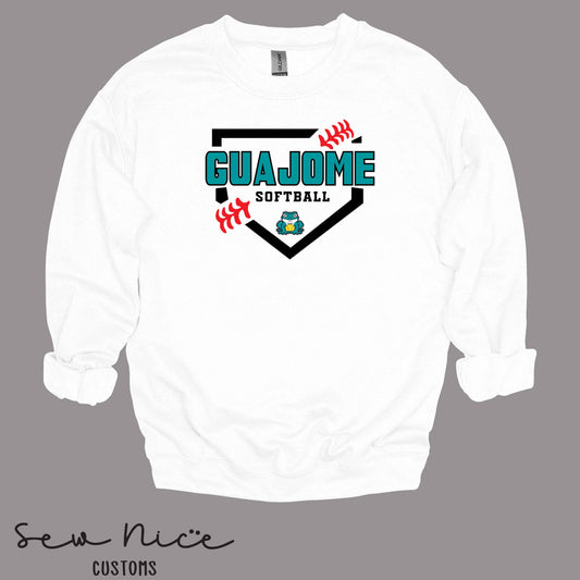 Guajome Softball Plate- Unisex Adult/Youth Crewneck