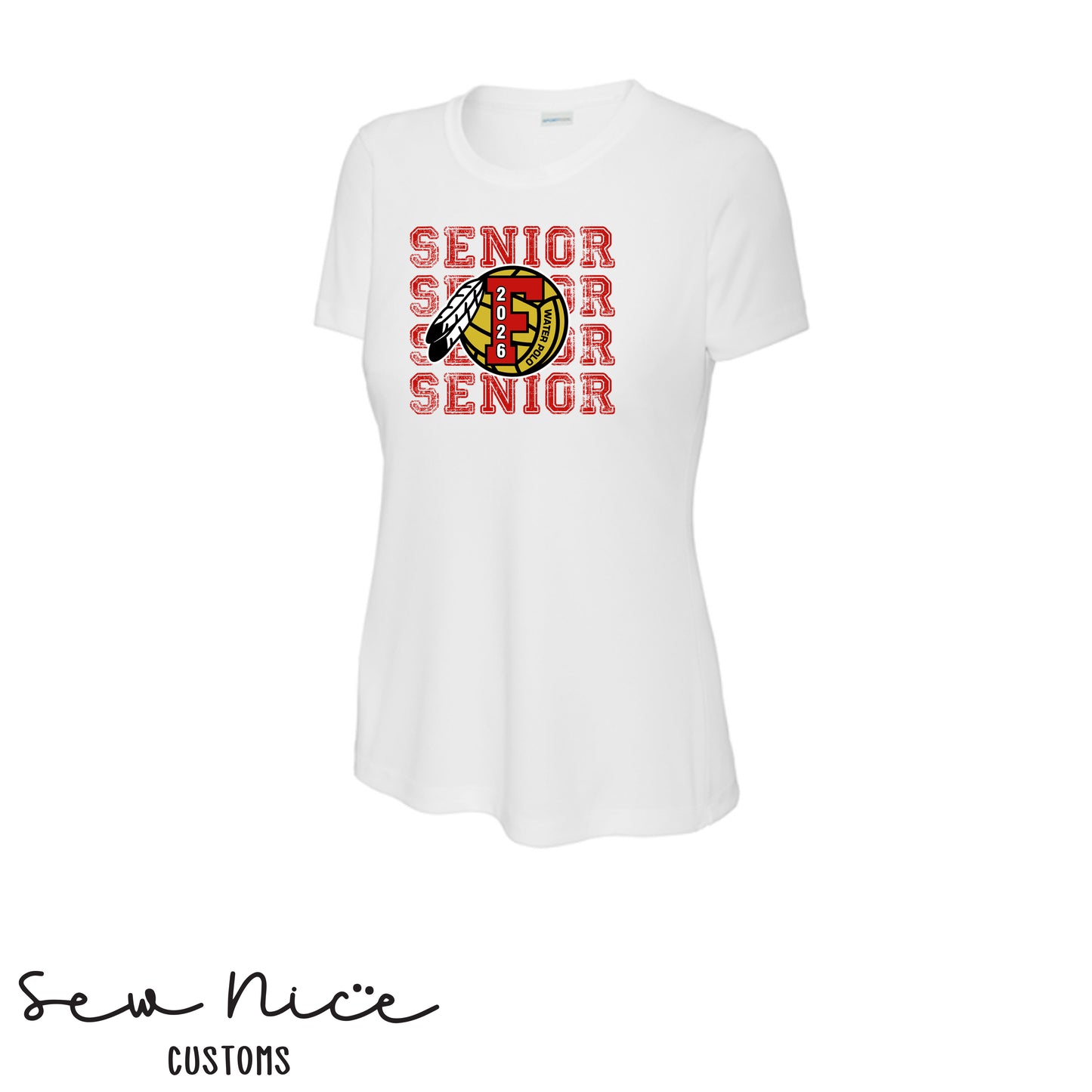 FHS Water Polo Stacked Senior 2026- Ladies Dri Fit Shirt