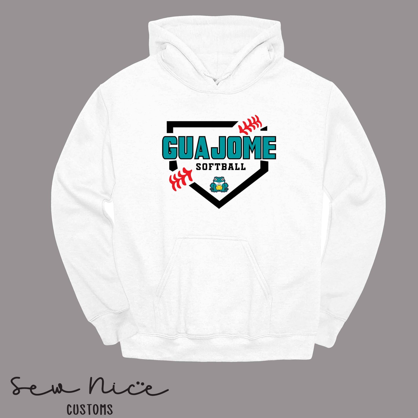 Guajome Softball Plate- Unisex Adult/Youth Hoodie