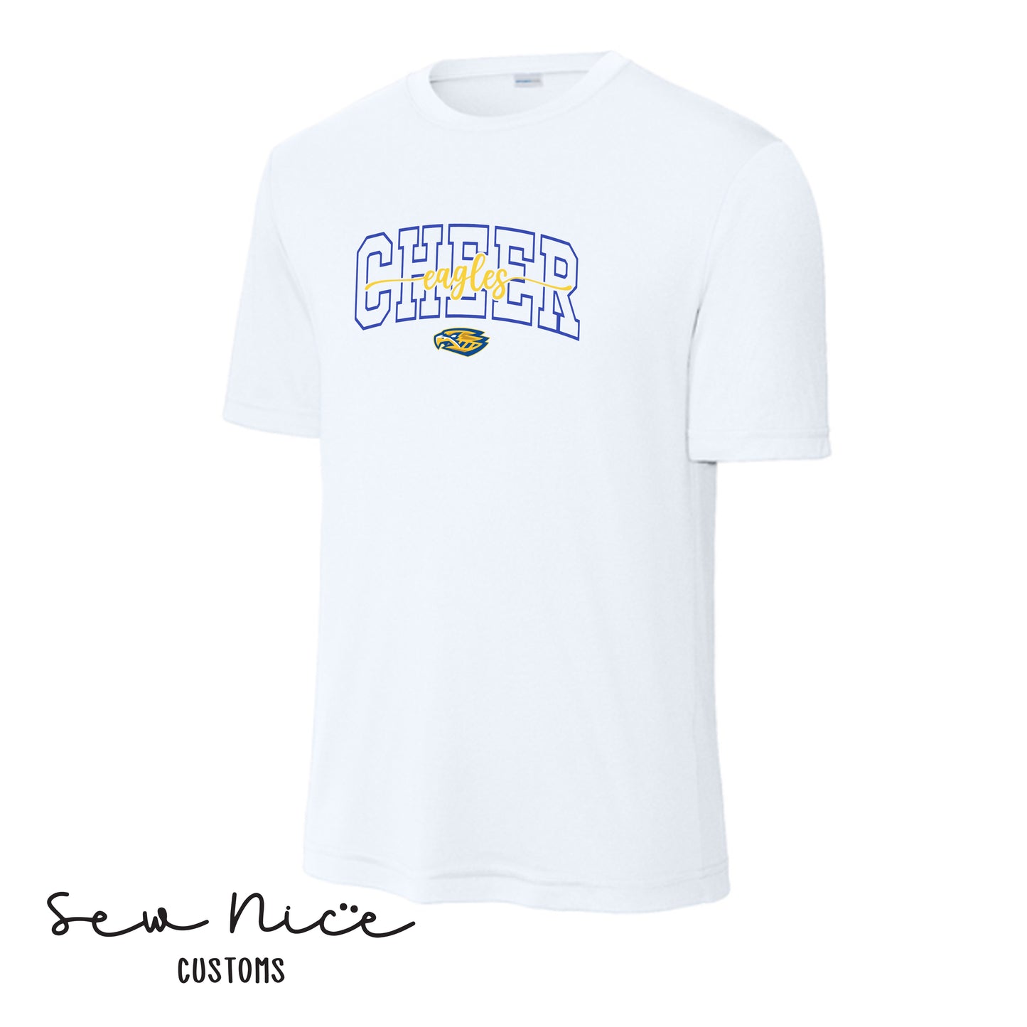CHEER Eagles Script- Unisex Adult/Youth Dri Fit Shirt