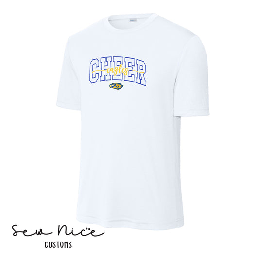 CHEER Eagles Script- Unisex Adult/Youth Dri Fit Shirt