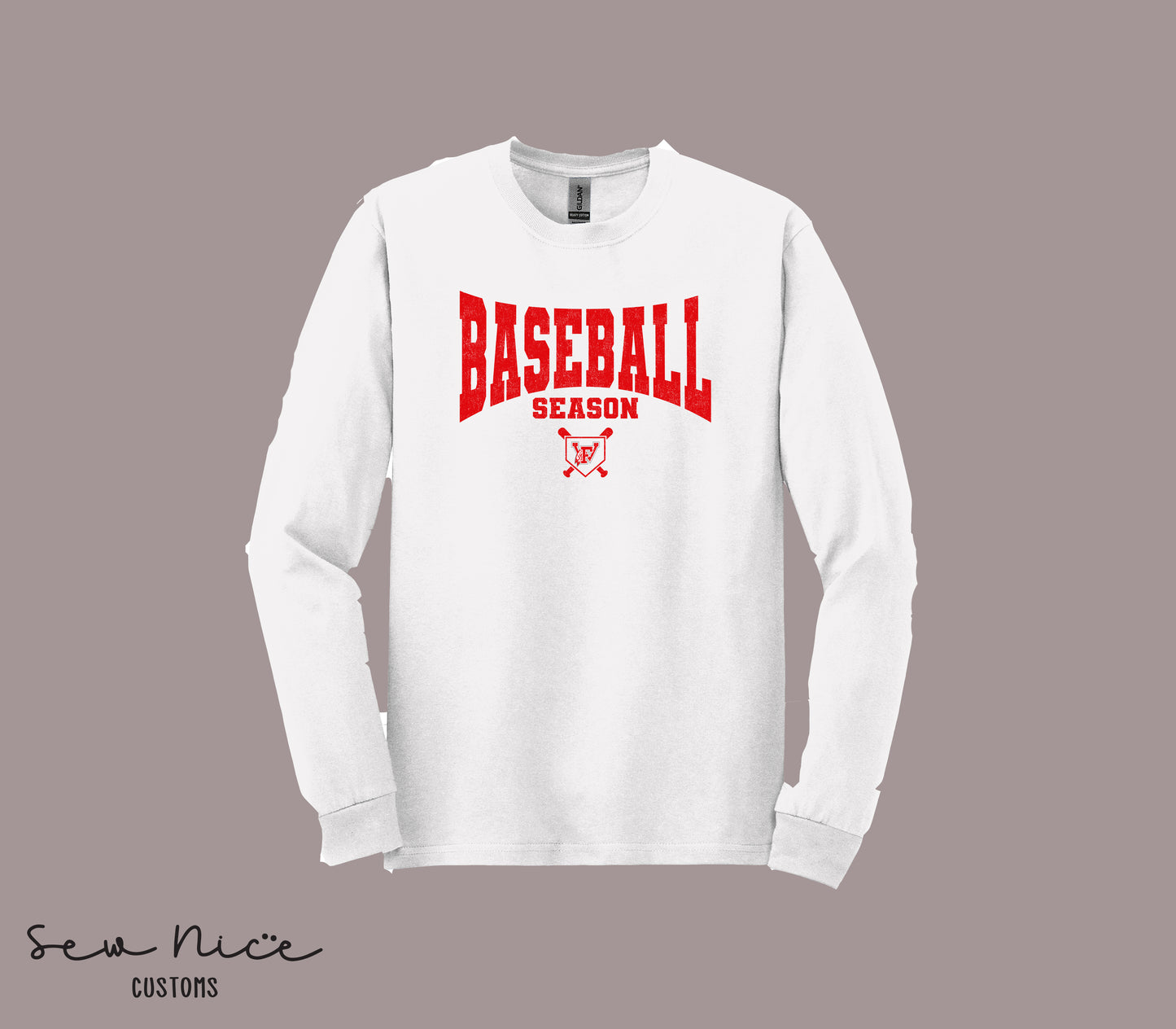 Baseball Season- Unisex Adult/Youth Long Sleeve Shirt