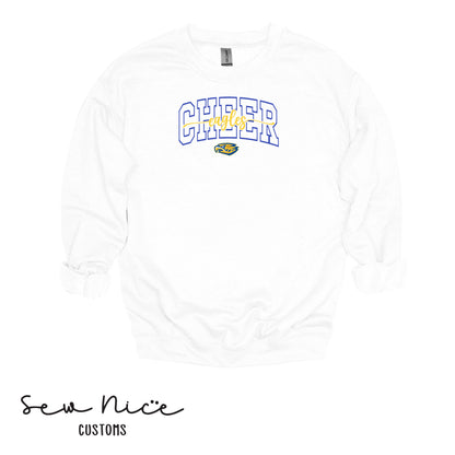 CHEER Eagles Script- Unisex Adult/Youth Crewneck Sweatshirt