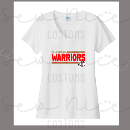 Warrior Lines- Ladies V-Neck
