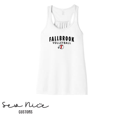 Fallbroook Arch Volleyball - Ladies Bella Canvas Flowy Tank Top