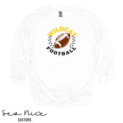 Sullivan Football Paw Prints- Adult/Youth Crewneck Sweatshirt