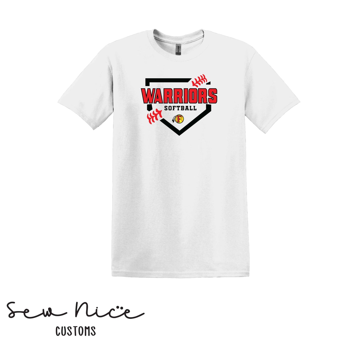 FHS Softball Plate- Unisex Adult/Youth T-Shirt
