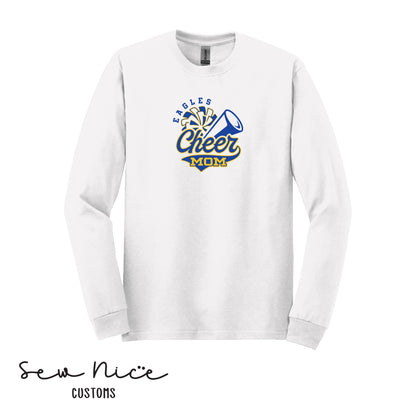 Eagles Cheer Mom- Unisex Adult Long Sleeve Shirt