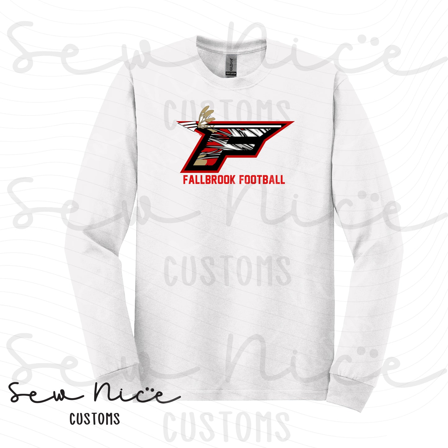 F Football Logo- Unisex Long Sleeve Shirt
