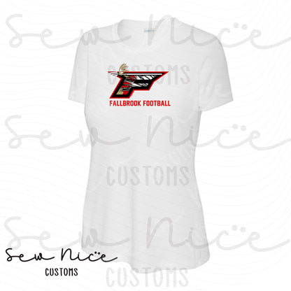 F Football Logo- Ladies Dri Fit Shirt
