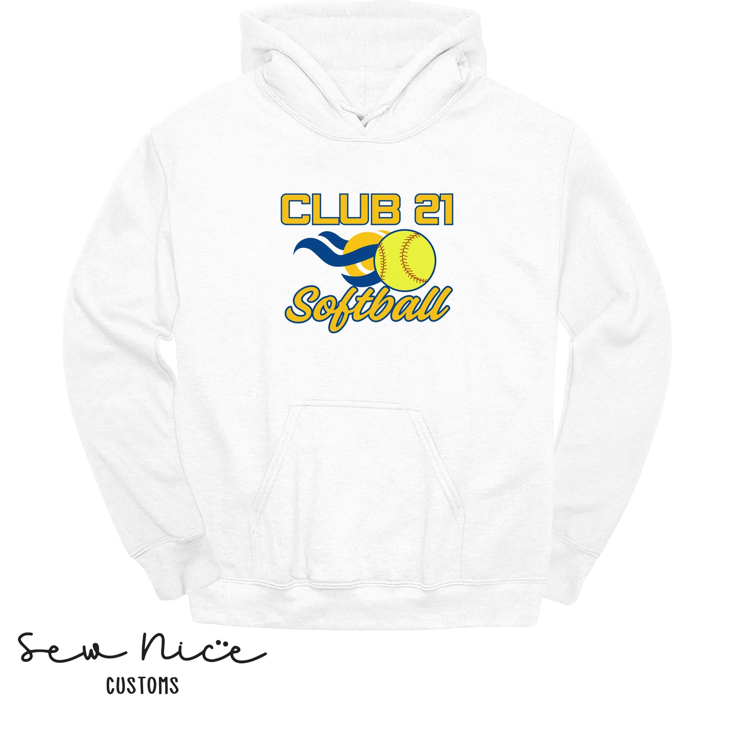 Club 21 Softball- Unisex Adult/Youth Hoodie