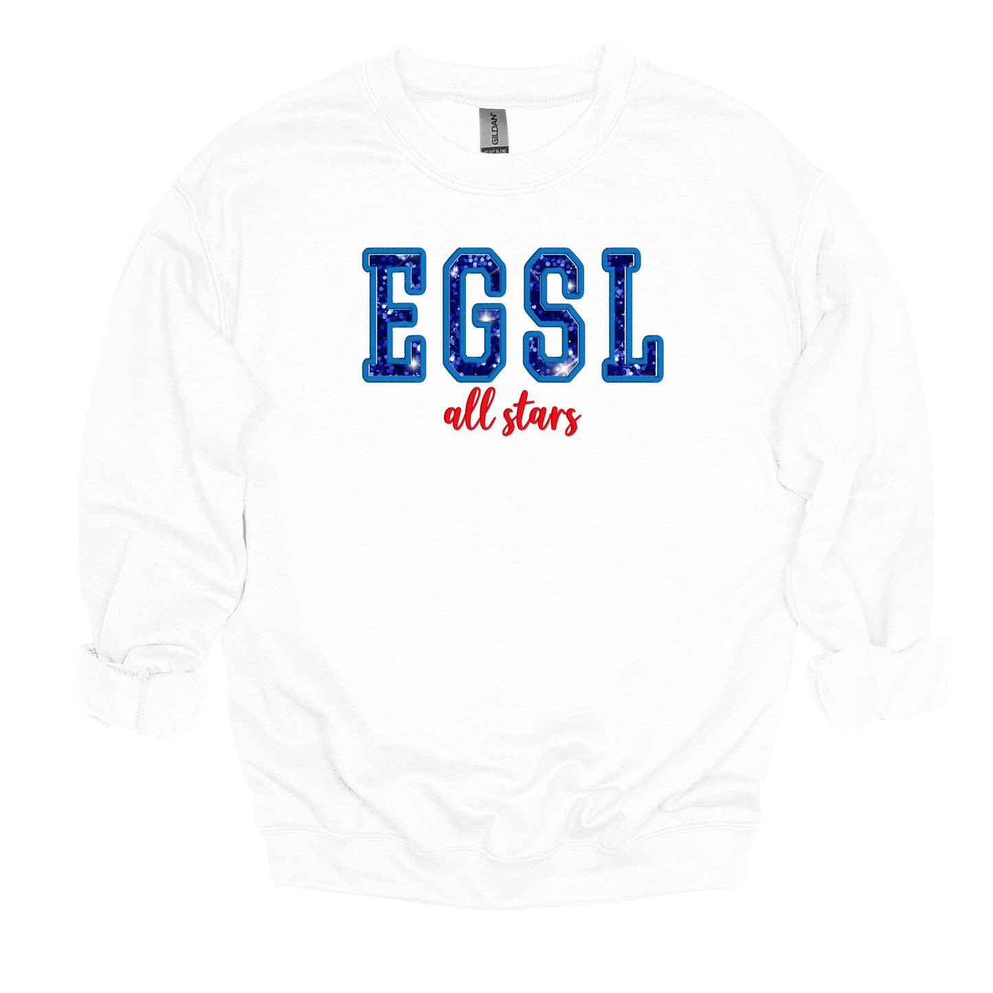 Embroidered Sequin Applique EGSL All Stars - Unisex Crewneck