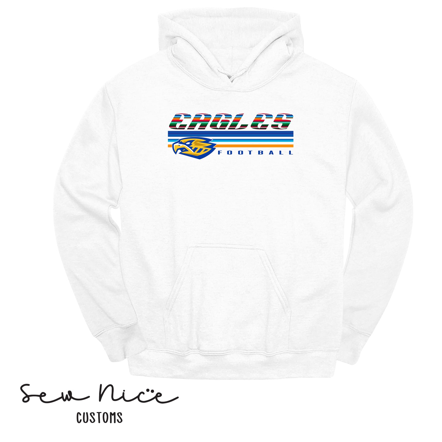 SP Serape Eagles Unisex Adult/Youth Hoodie