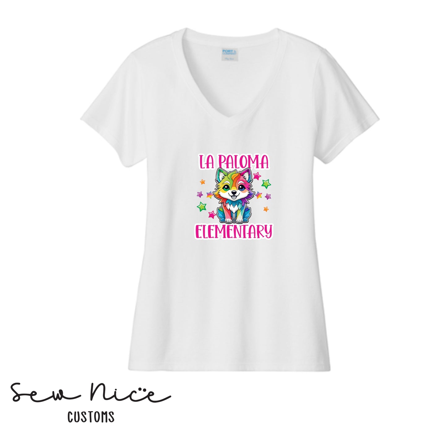 La Paloma LISA FRANK- Ladies V-Neck