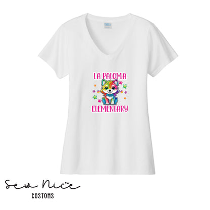 La Paloma LISA FRANK- Ladies V-Neck