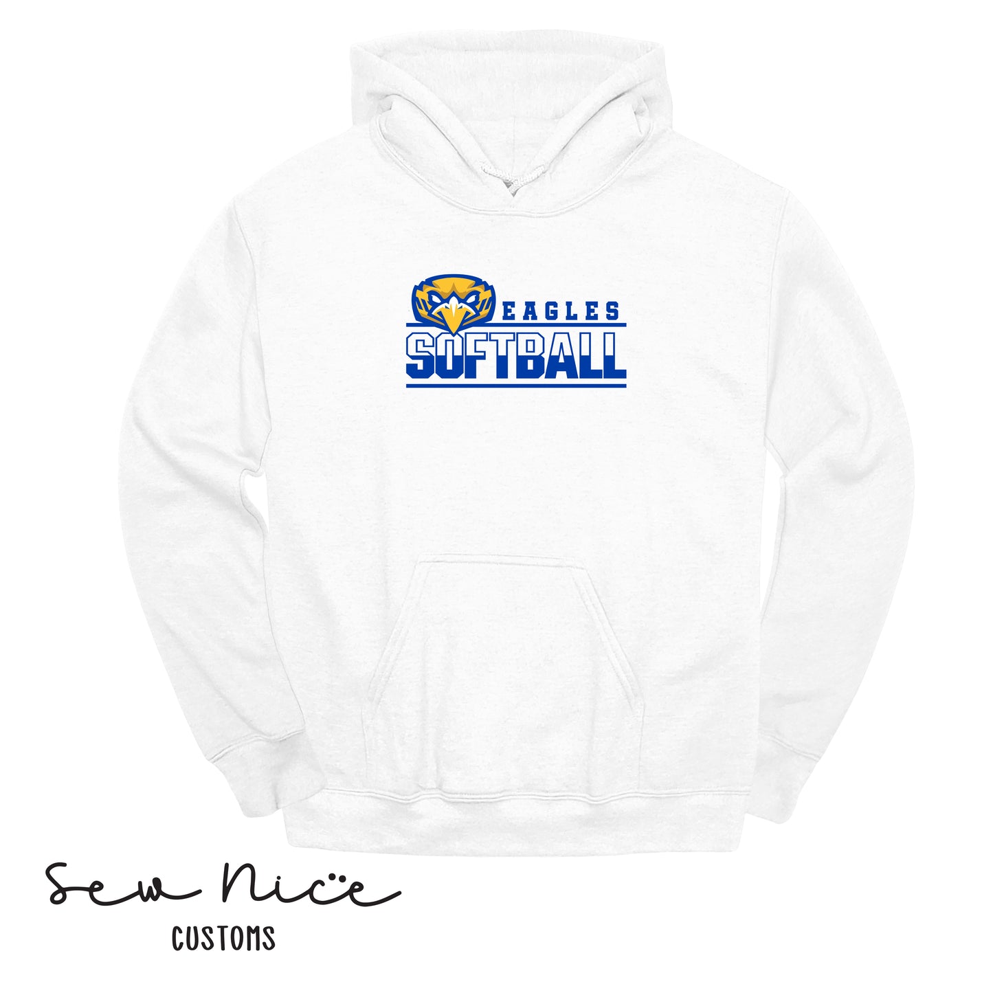 Forward Eagle Softball-Unisex Adult/Youth Hoodie