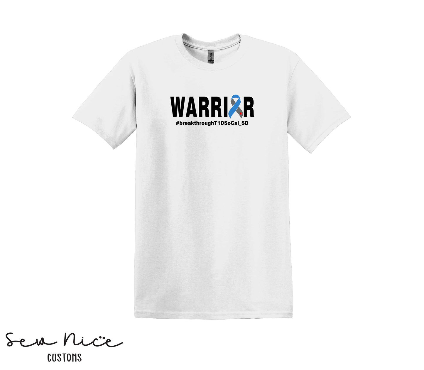 WARRIOR T1D- Unisex Adult/Youth T-Shirt