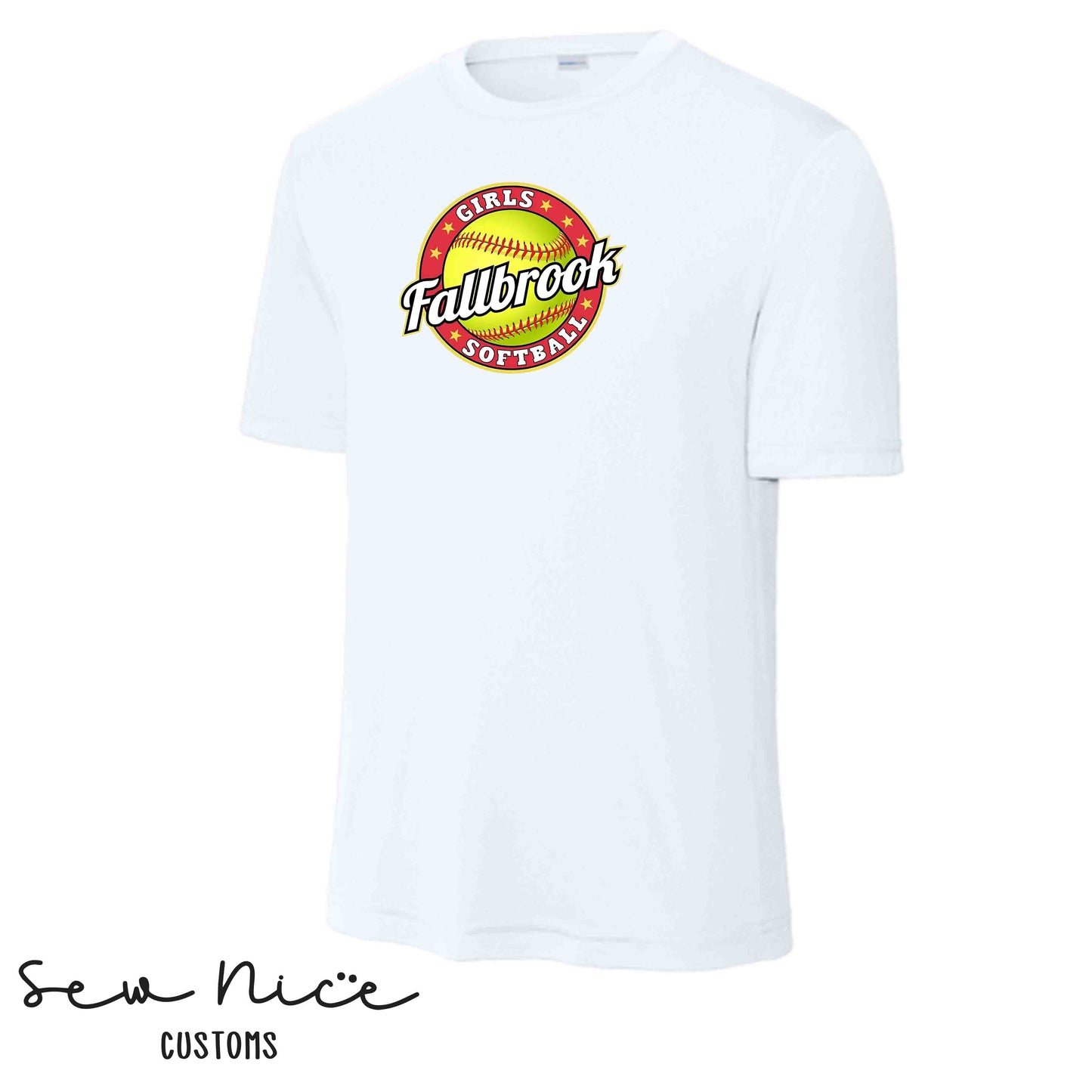 Fallbrook Girls Softball Logo- Unisex Dri Fit Shirt