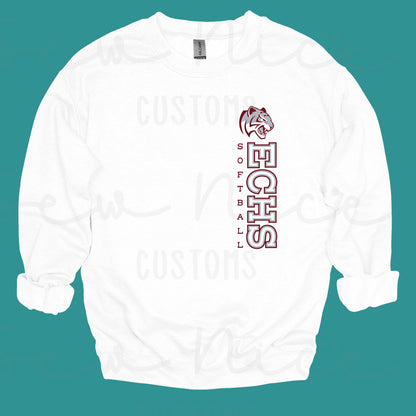ECHS Softball- Unisex Adult/Youth Crewneck