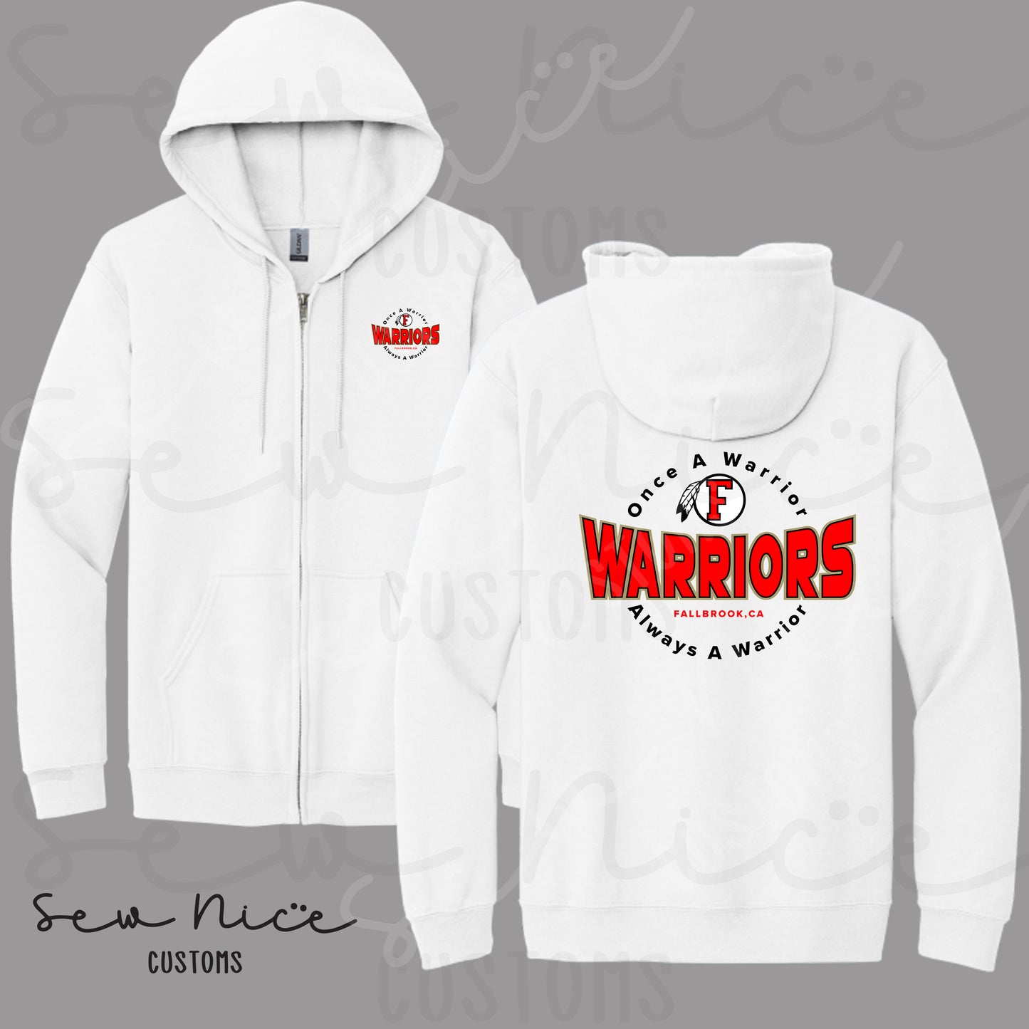 Circle Warriors- Full Zip Hoodie