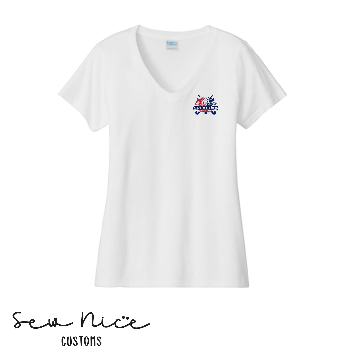 GO Wolfpack Field Hockey Ladies V-Neck Shirt