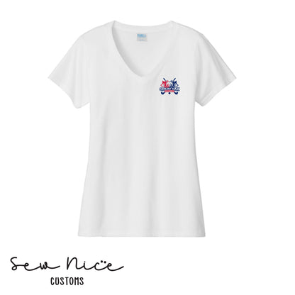 GO Wolfpack Field Hockey Ladies V-Neck Shirt