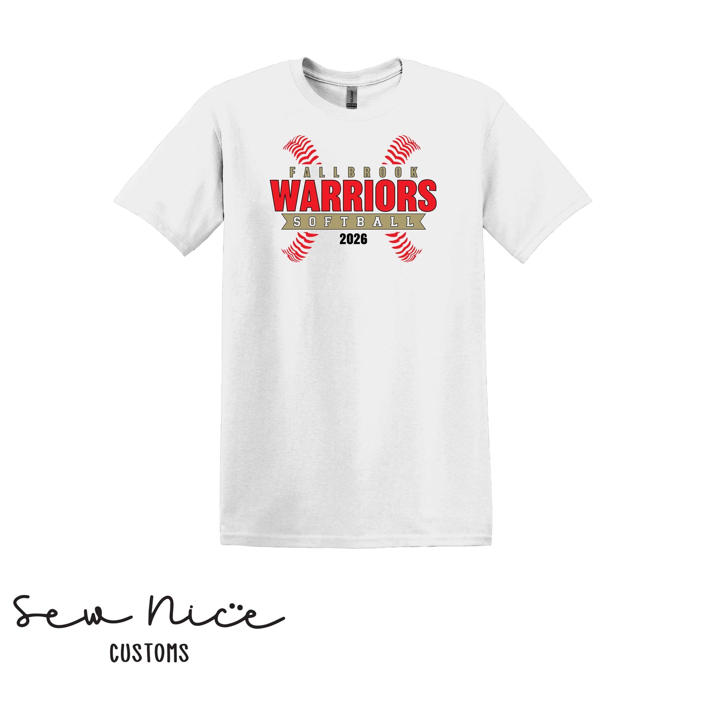 FHS Softball Seam- Unisex Adult/Youth T-Shirt