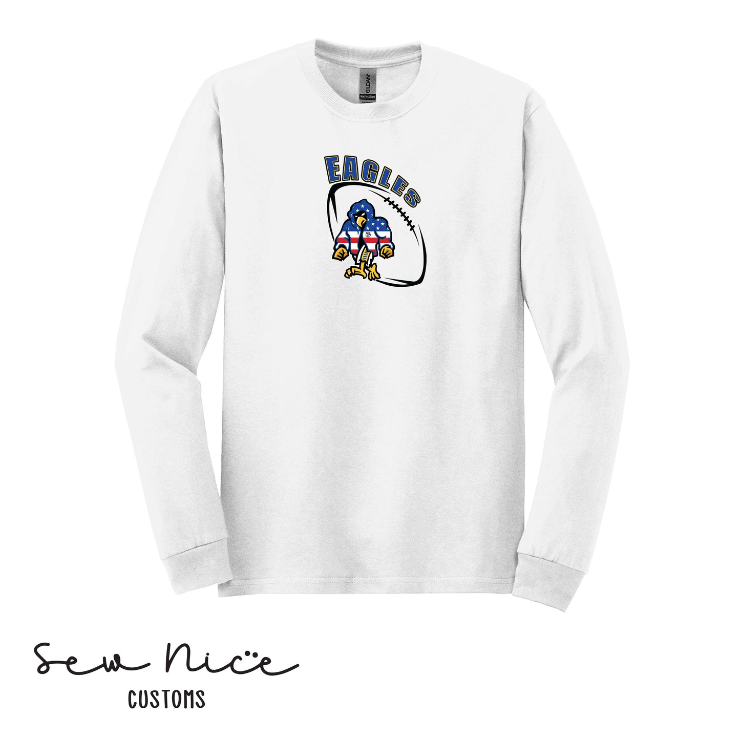 SP Eagles American Flag Robe- Unisex Adult/Youth Long Sleeve Shirt