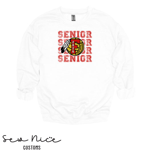 FHS Water Polo Stacked SENIOR 2026- Unisex Adult/Youth Crewneck Sweatshirt