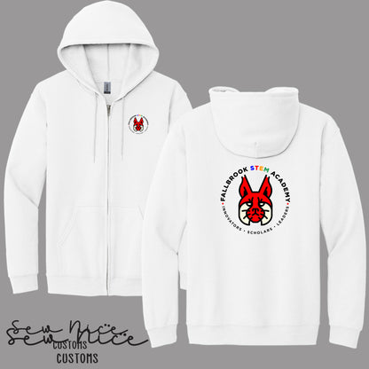 STEM- Original Logo- Unisex Adult/Youth Full Zip Hoodie
