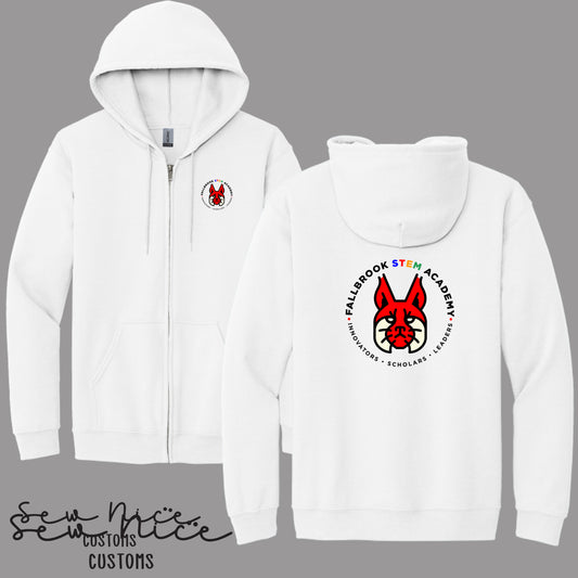 STEM- Original Logo- Unisex Adult/Youth Full Zip Hoodie