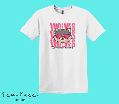 Wolves Valentine's- Unisex Adult/Youth T-Shirt