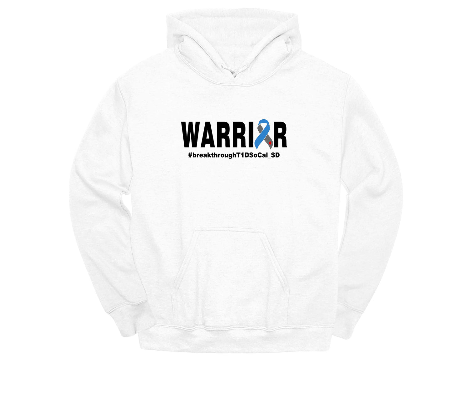 WARRIOR T1D- Unisex Adult/Youth Hoodie
