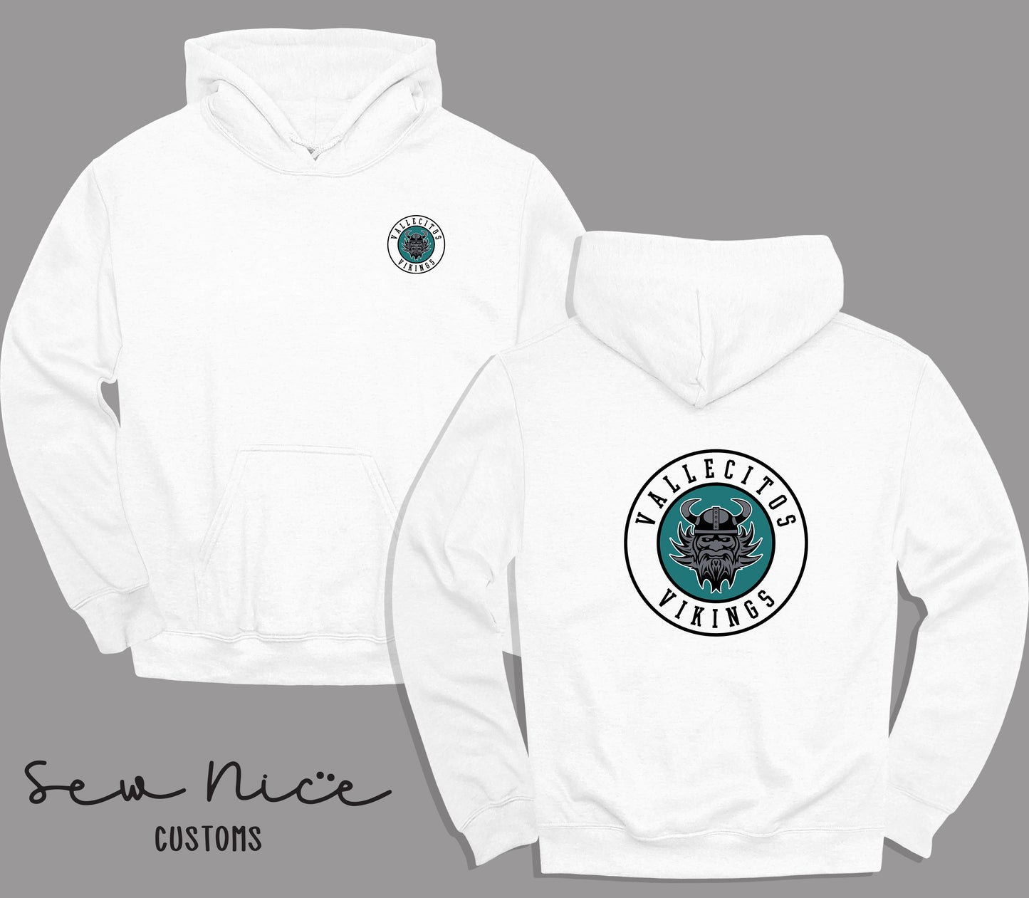 Vallecitos Logo-Front/Back Design- Unisex Adult/Youth Hoodie